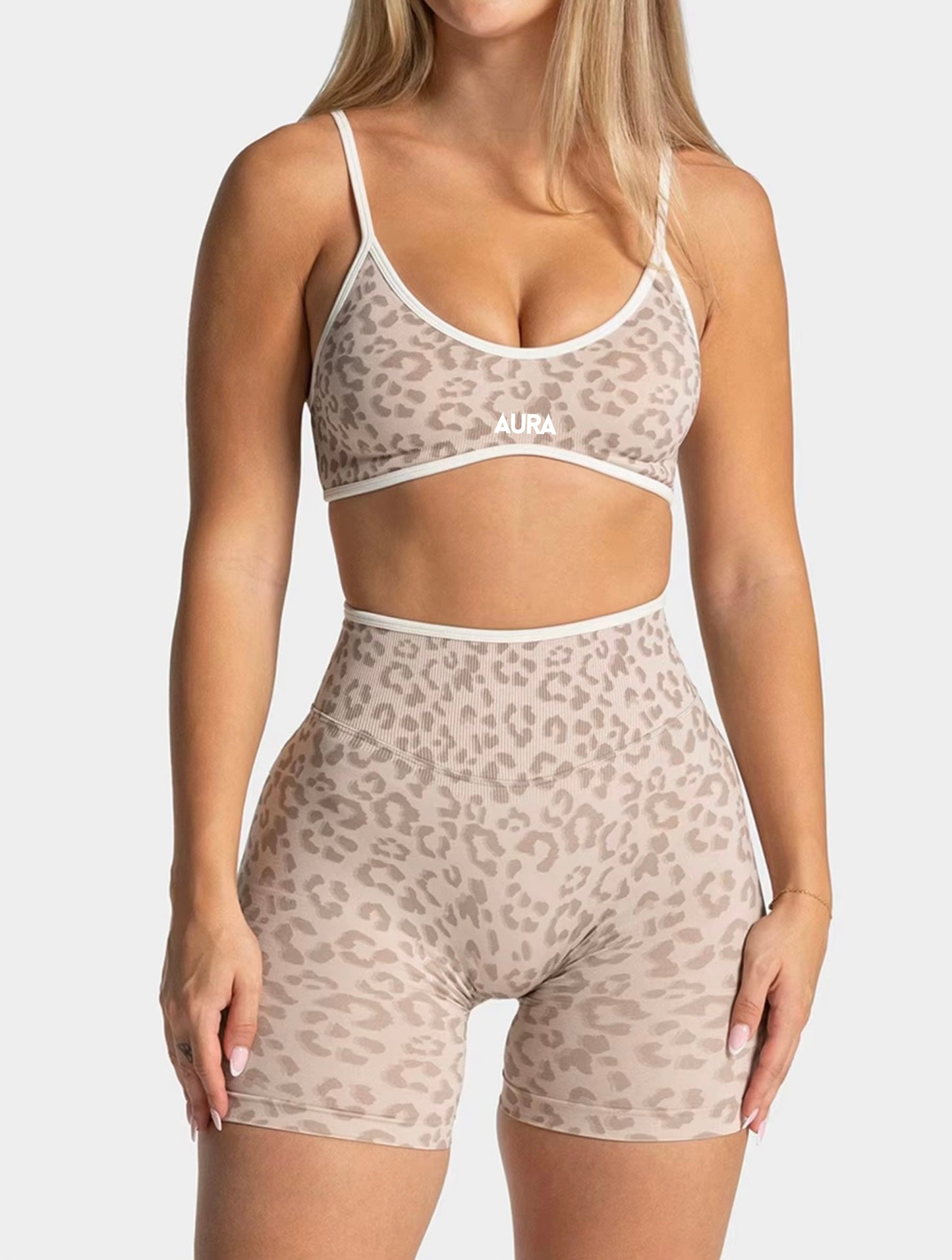 AURA LEOPARD bézs szett