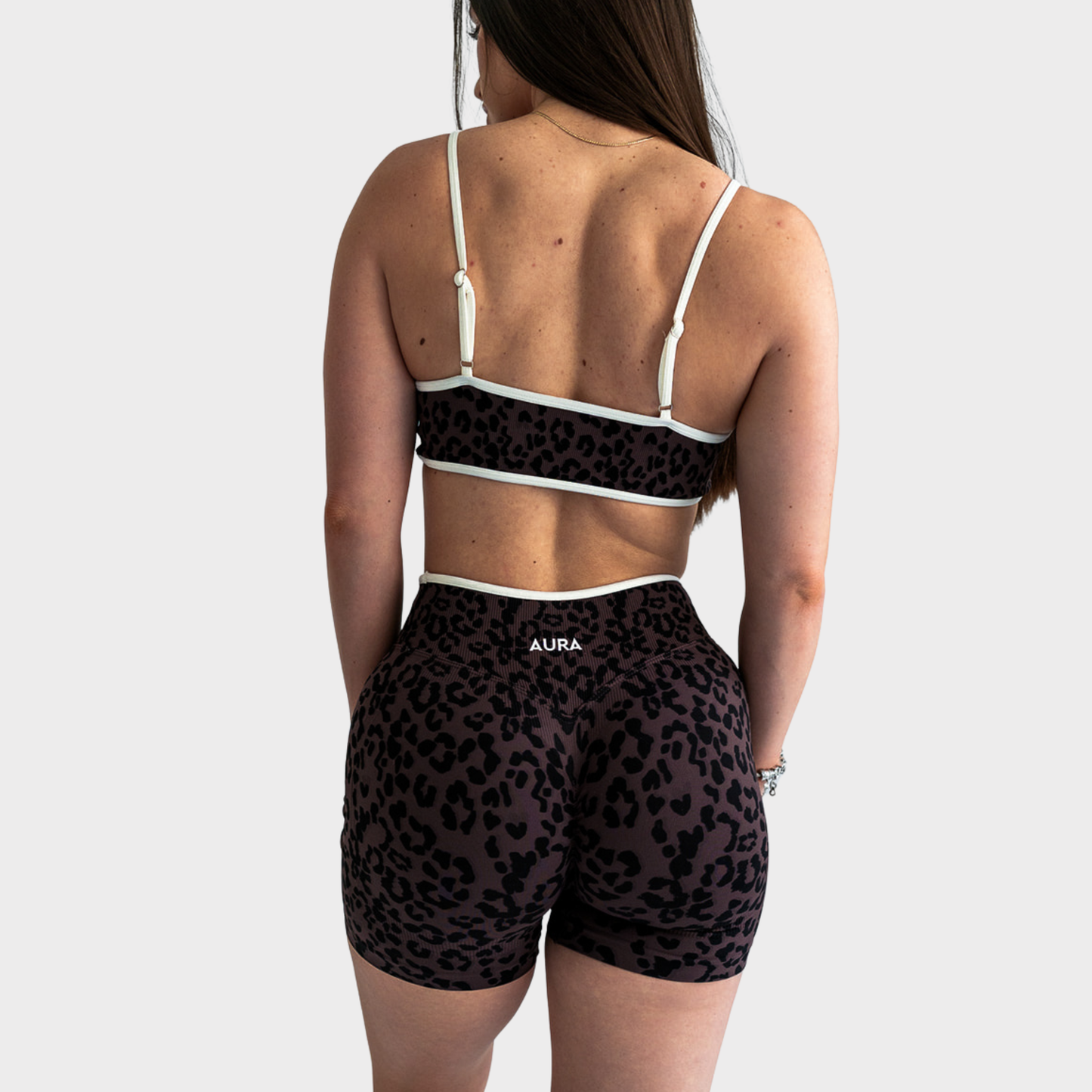 AURA LEOPARD barna szett