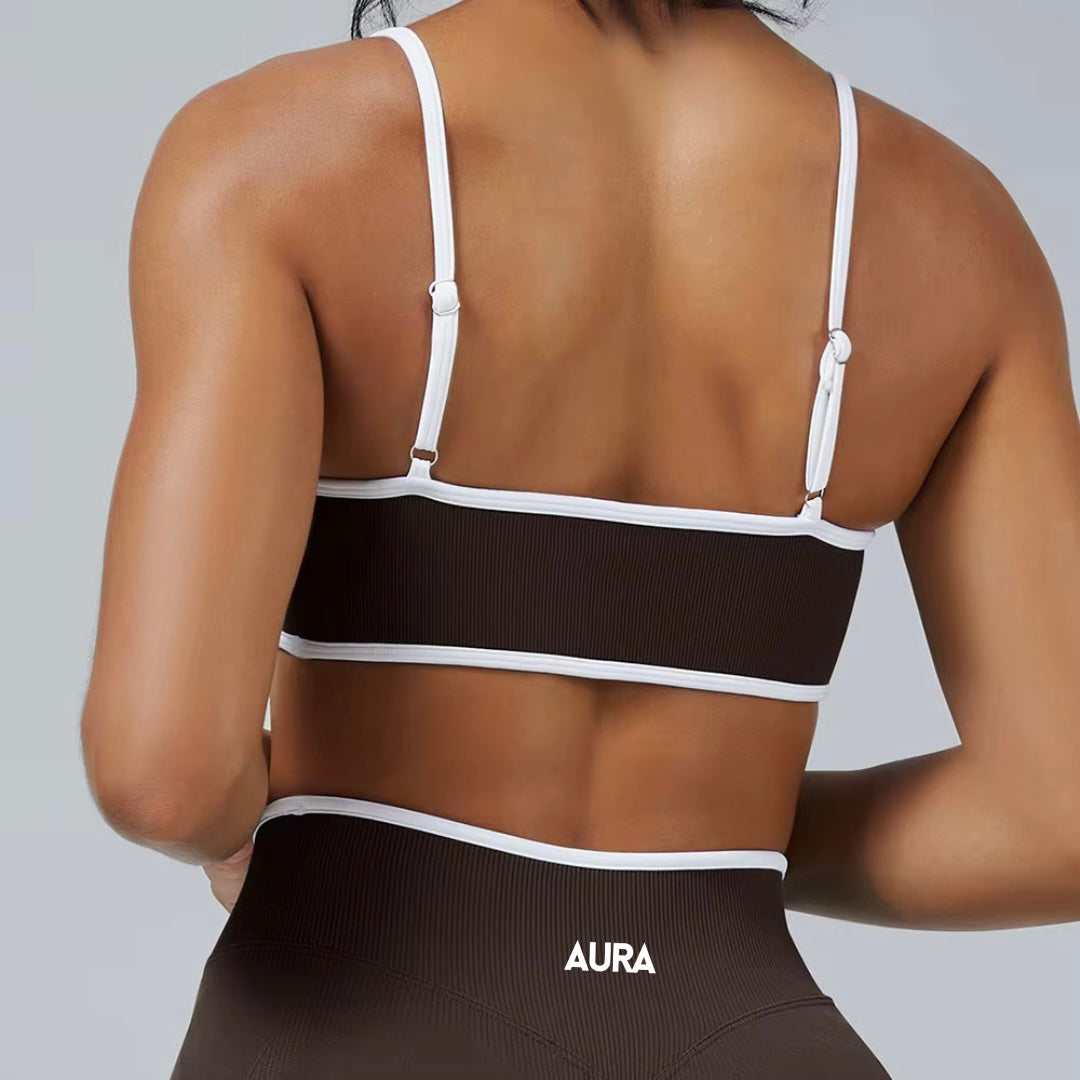 AURA LINE csokibarna szett