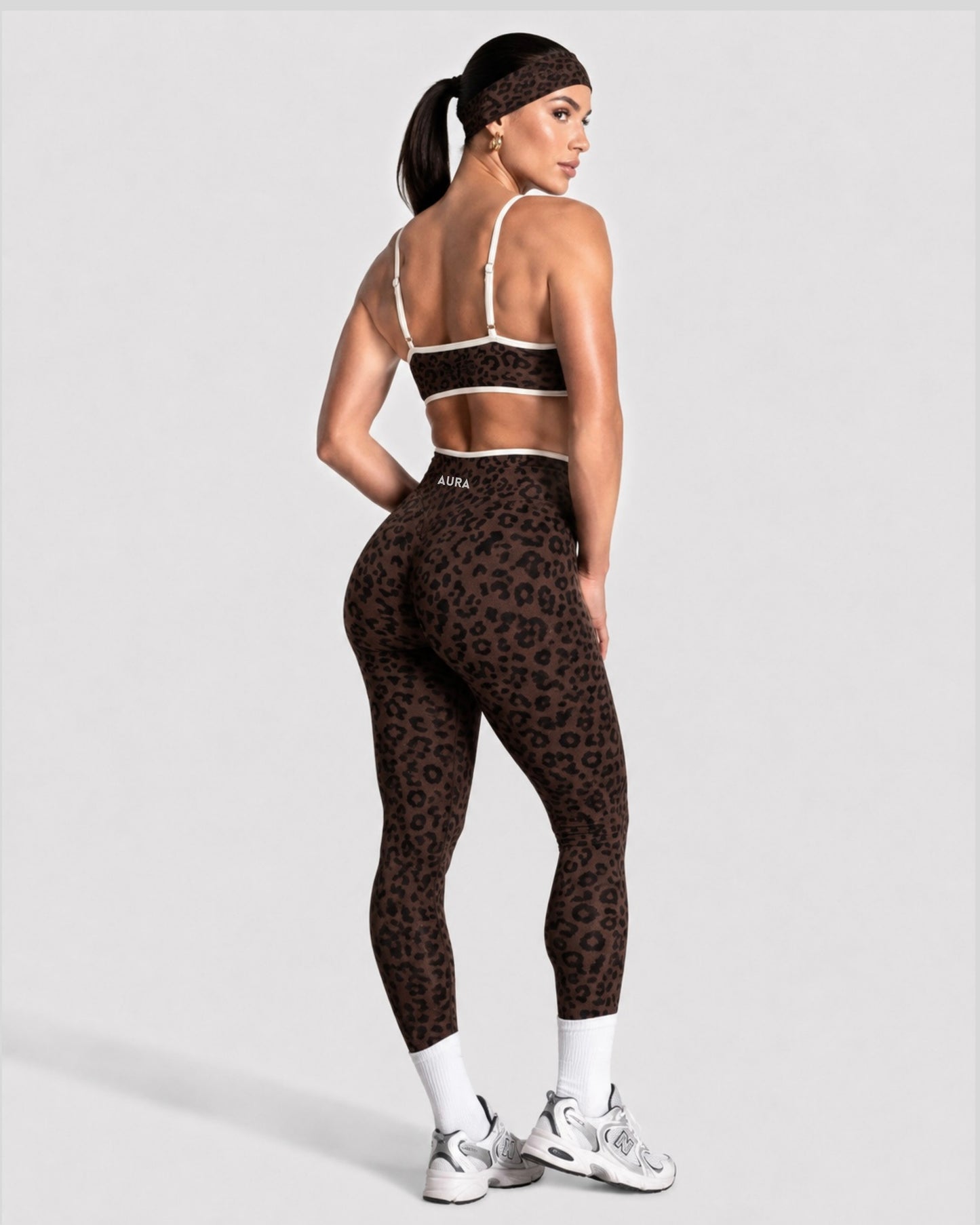 AURA LEOPARD barna szett