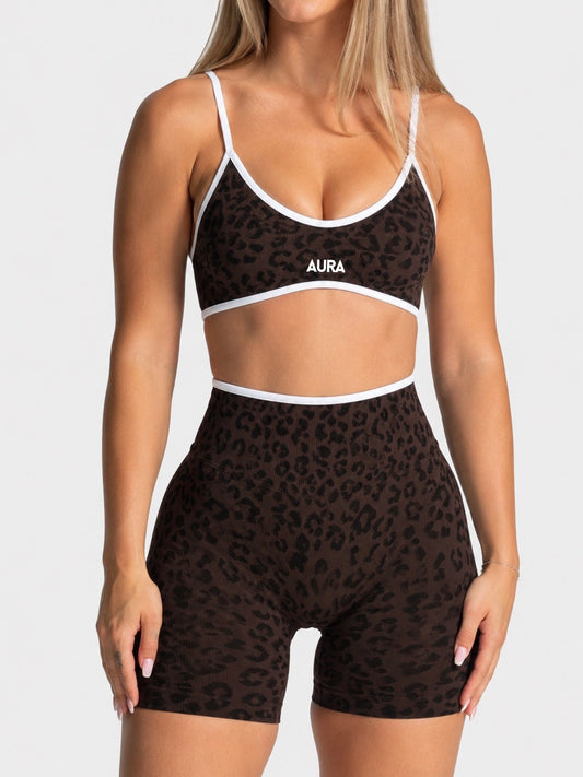 AURA LEOPARD barna szett