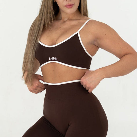 AURA LINE csokibarna szett