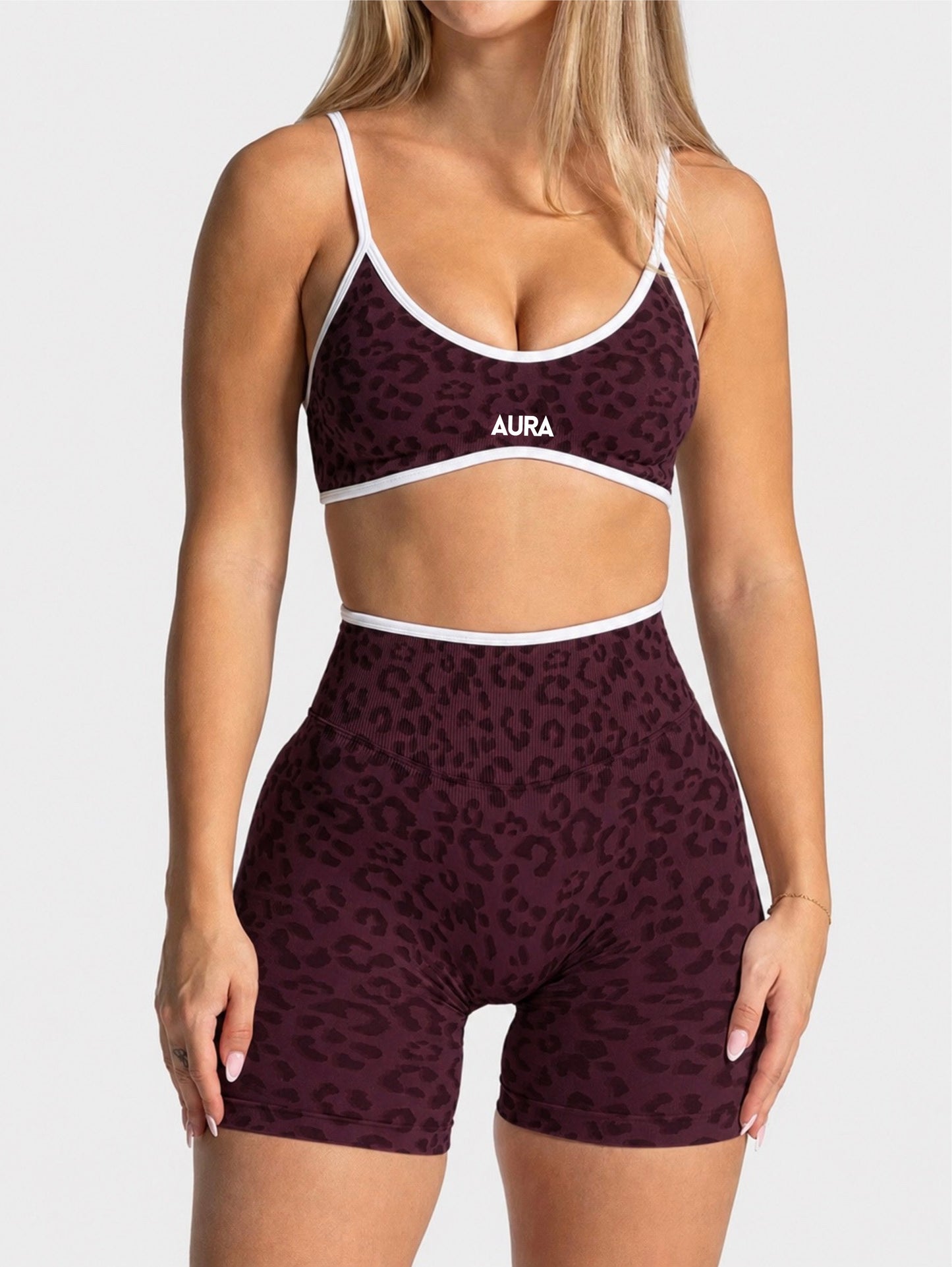 AURA LEOPARD bordó szett